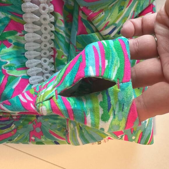 Lilly Pulitzer Brigantine Zip Up Jacket Raz Berry Shady Lady Size XXS Bold - Picture 9 of 9